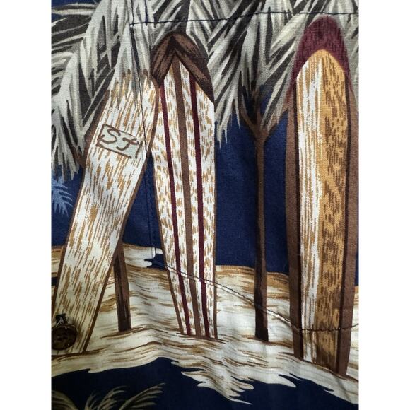 RJC Short Sleeve Men’s Hawaiian Tropical Resort Surf Auto Button Up Shirt M - Picture 6 of 11